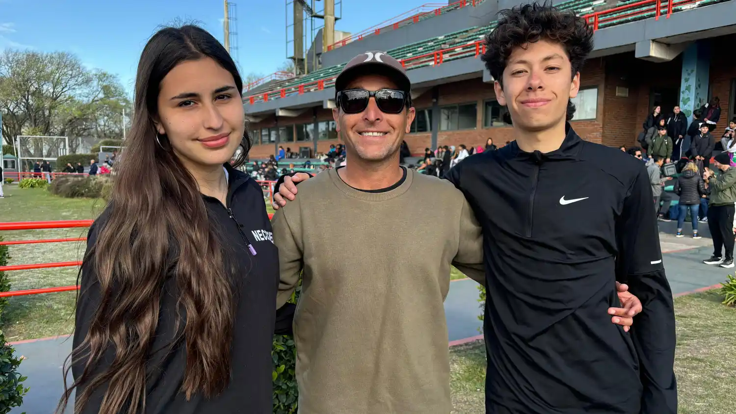 Rosario Coronel, Mauro Cabrera y Tiago Rojas