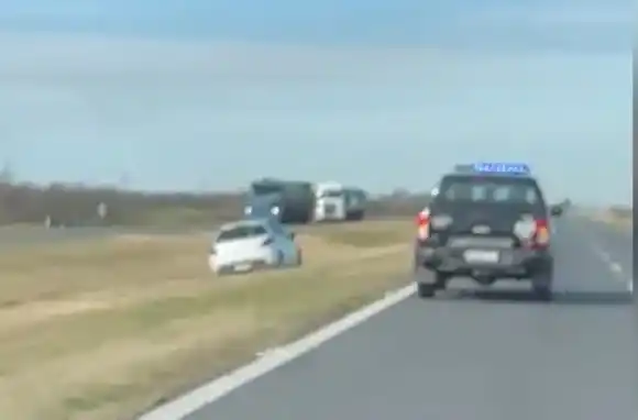 Un automovilista manejó en contramano en la autopista Rosario-Santa Fe