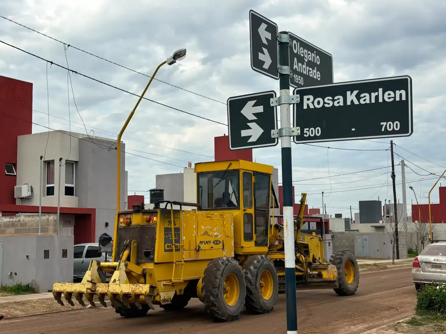 municipio realizó trabajos de mantenimientos de calles de tierra