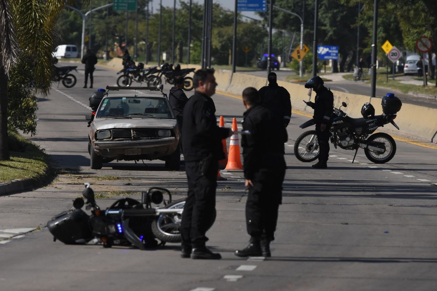 Grave accidente en Avenid Alem