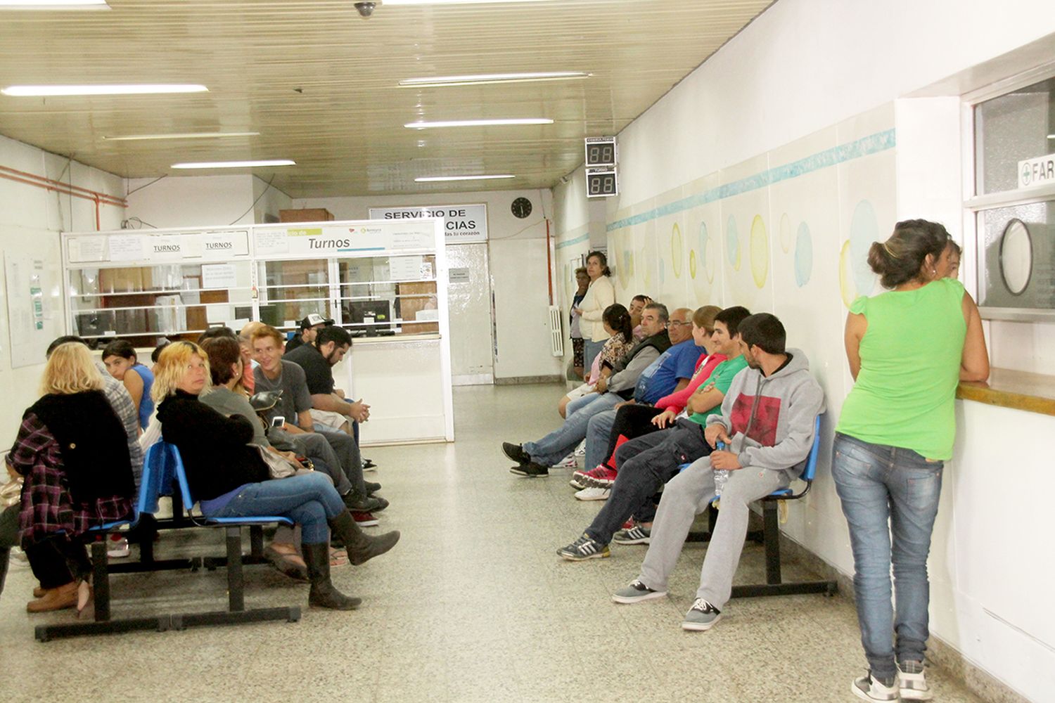 Recargado. El Hospital ha visto incrementada en gran forma su labor