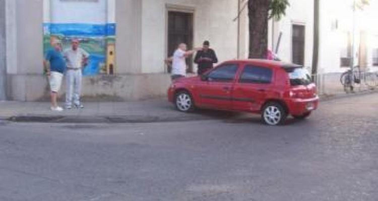 Un choque con suerte