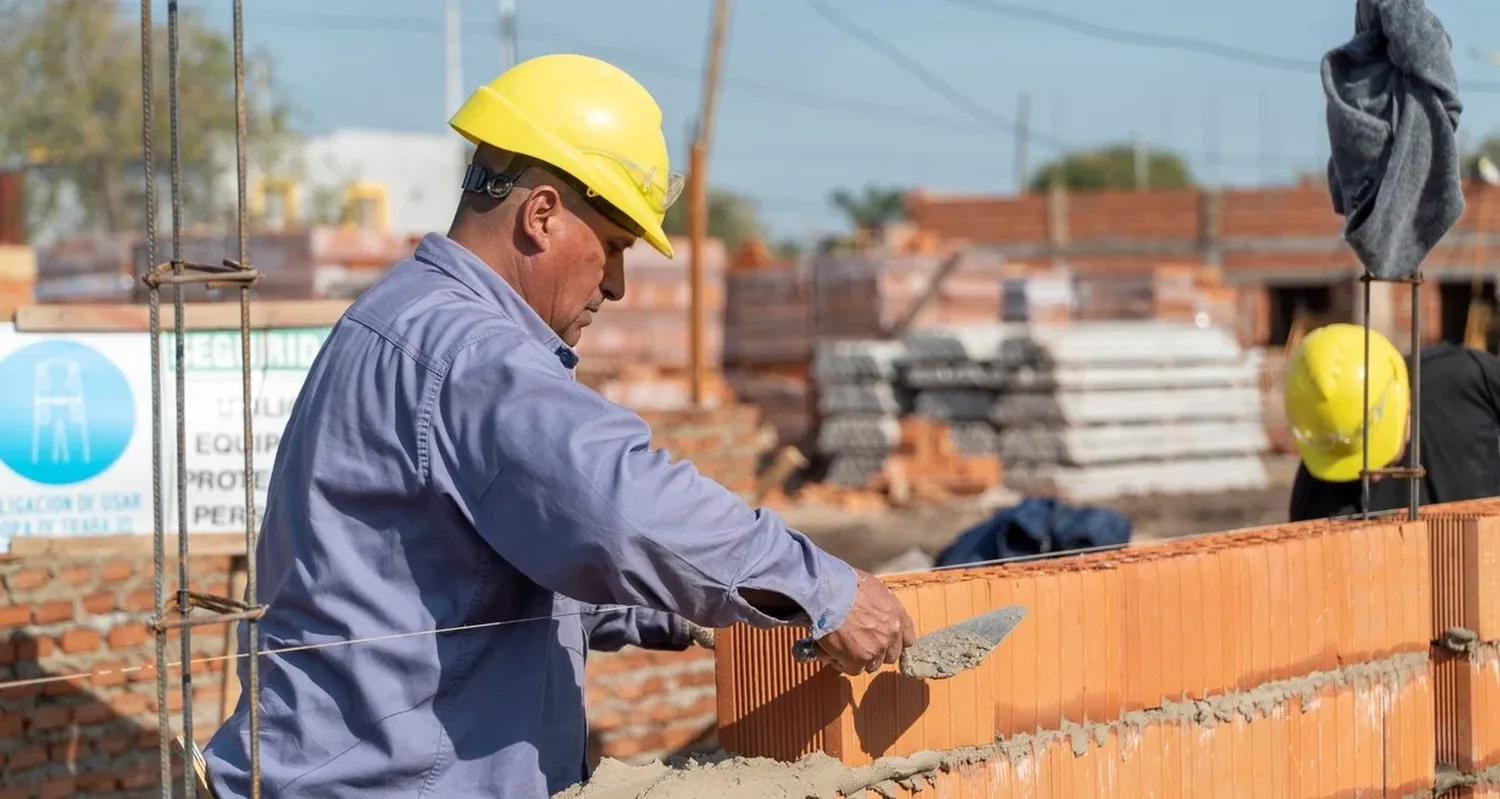 Baja a nivel país del 2,9% en la construcción durante mayo