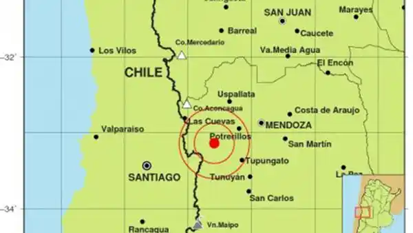 Un fuerte temblor en Mendoza generó temor en otras zonas