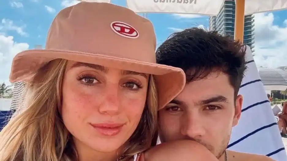 Morena Beltrán dividió los gastos de las vacaciones con Lucas Blondel.