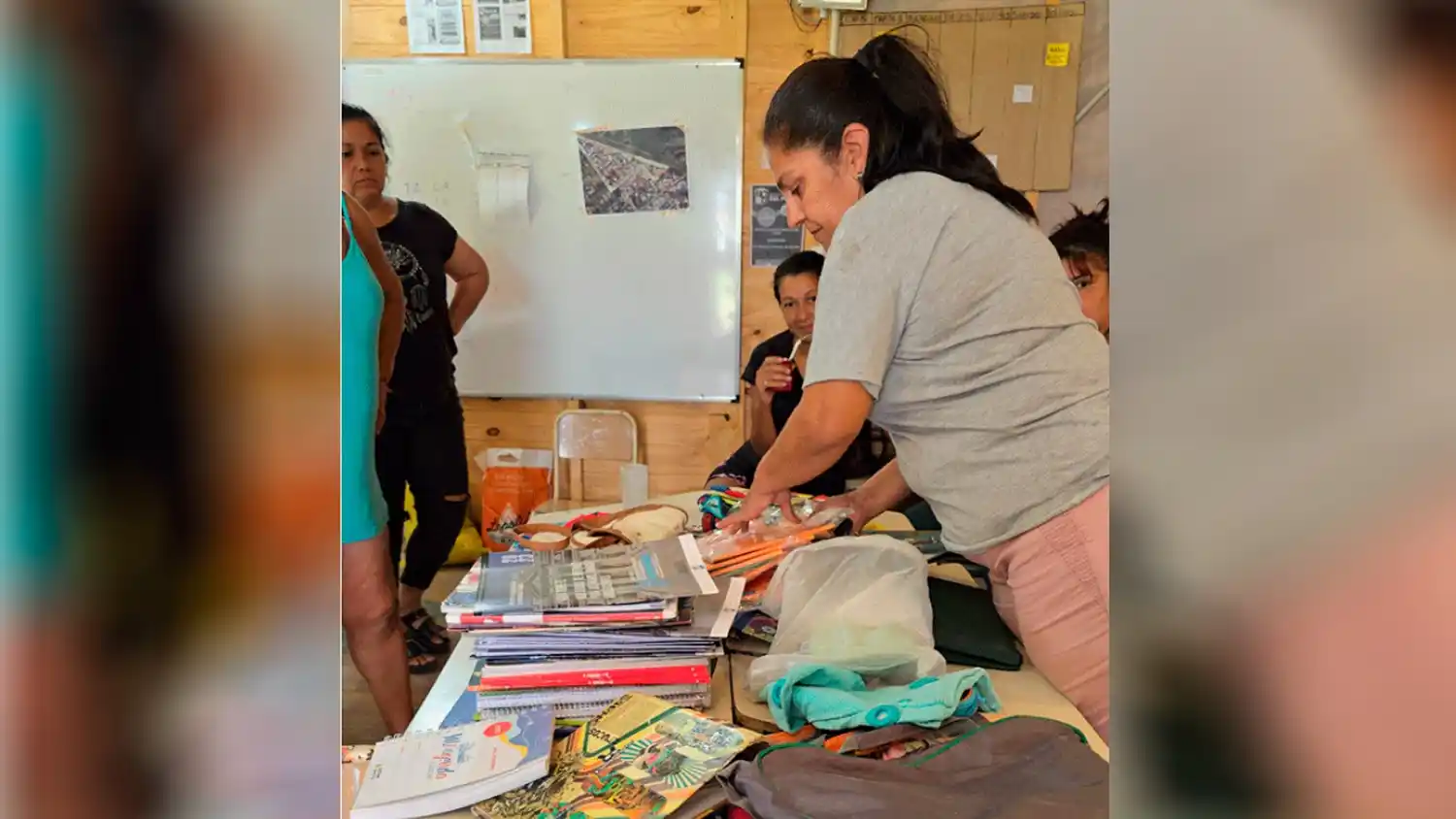 Las voluntarias llegaron con insumos a diferentes instituciones.