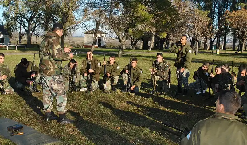 Instrucción en el Regimiento 