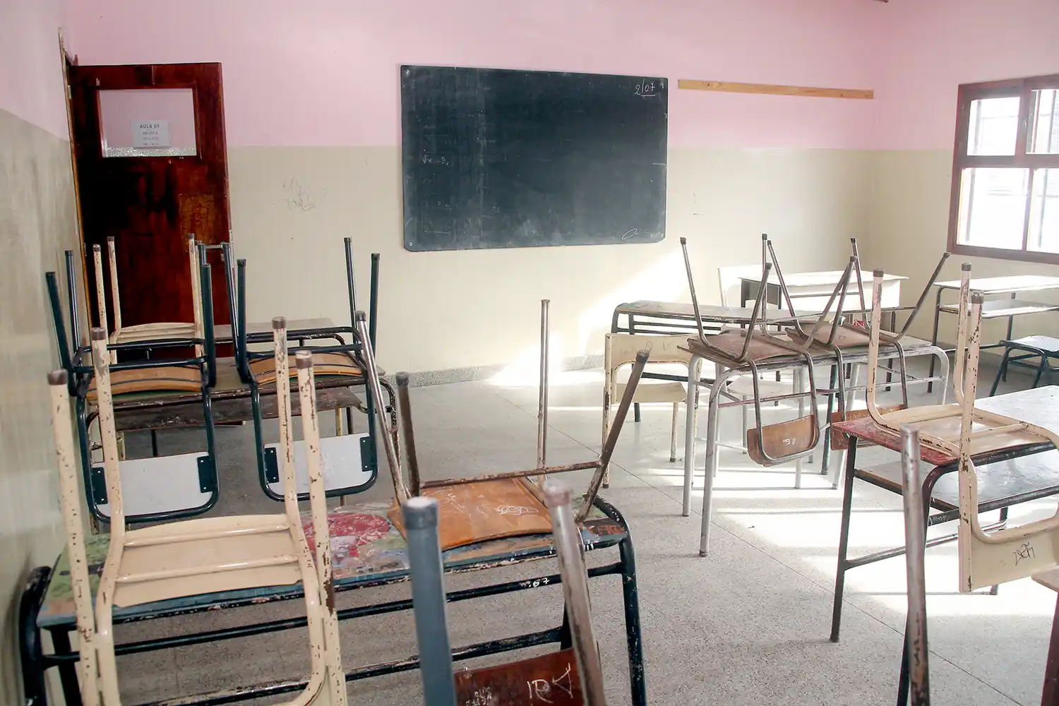 Aulas vacías. El 85% de los docentes estatales adhirió a la medida de fuerza