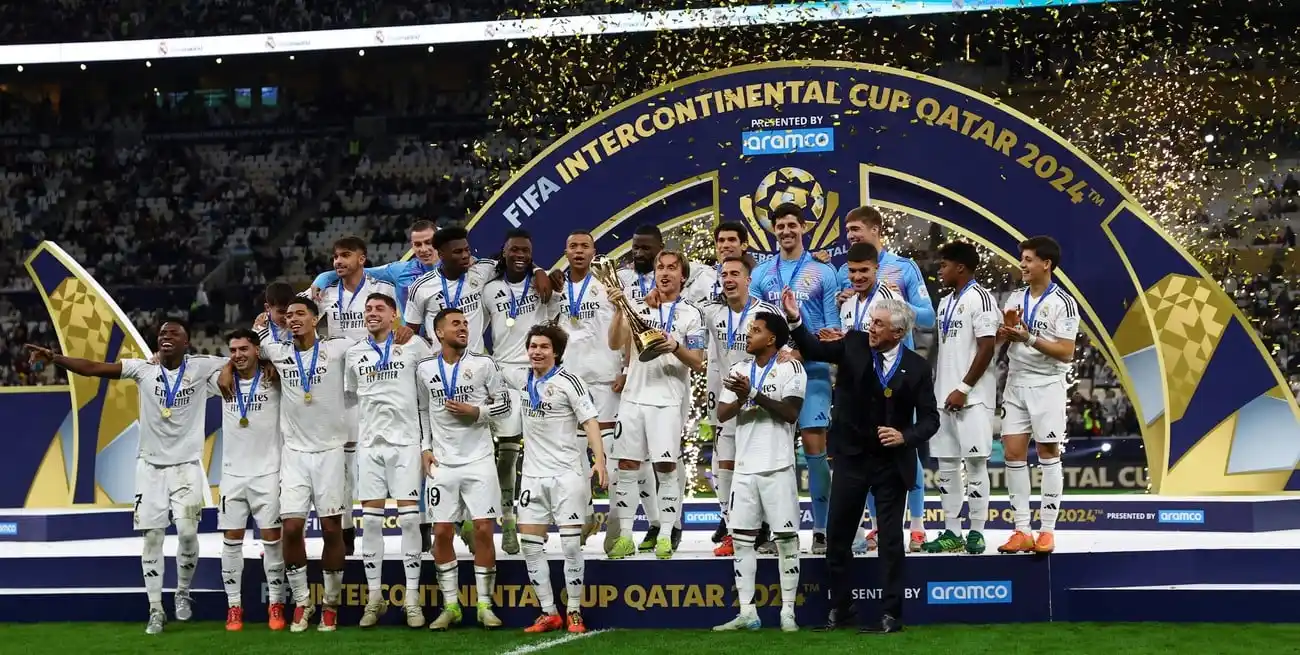 Los festejos merengues. Foto: REUTERS