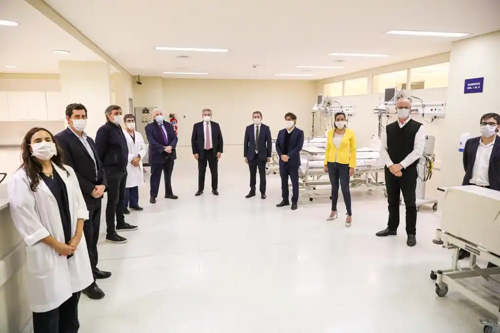 Coronavirus: El Presidente Fernández encabezó puesta en marcha de un hospital de PAMI en Esteban Echeverría