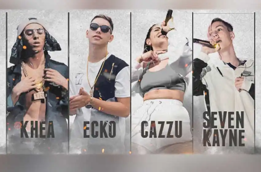 Khea, Ecko, Cazzu y Seven Kane: las estrellas del trap, juntas en Rosario