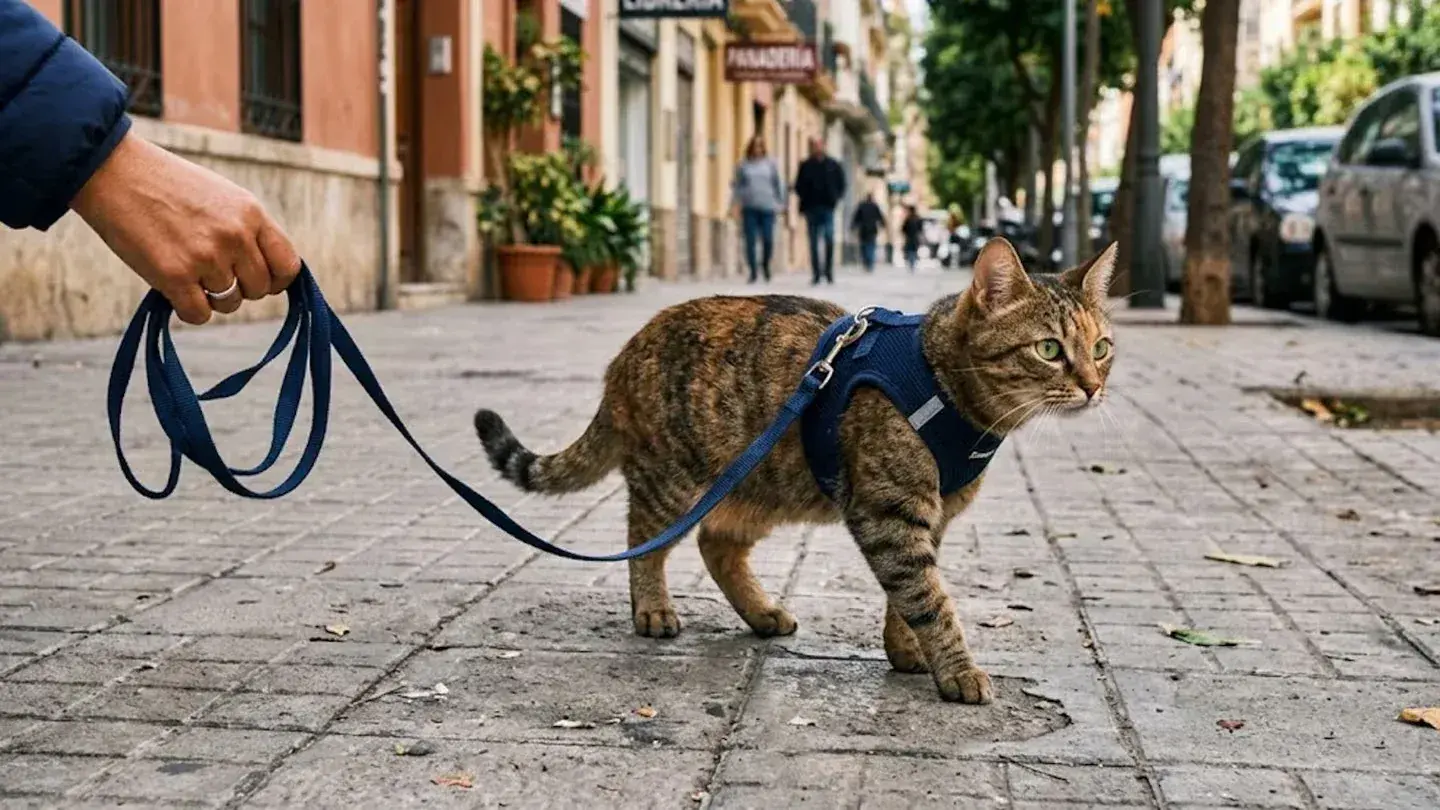 Gatos al aire libre: por qué recomiendan salidas supervisadas para mejorar su bienestar