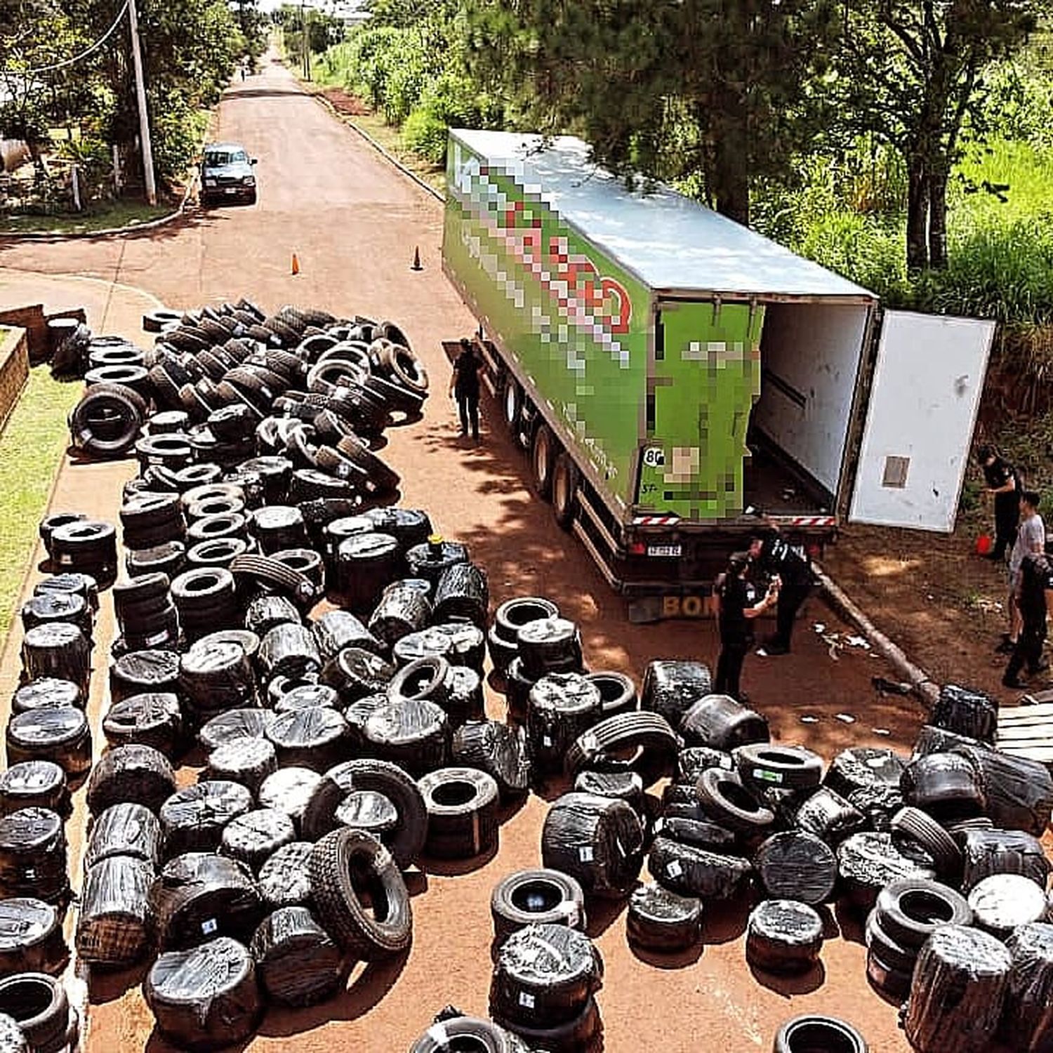 Misiones: Millonaria incautación de neumaticos ingresados de contrabando