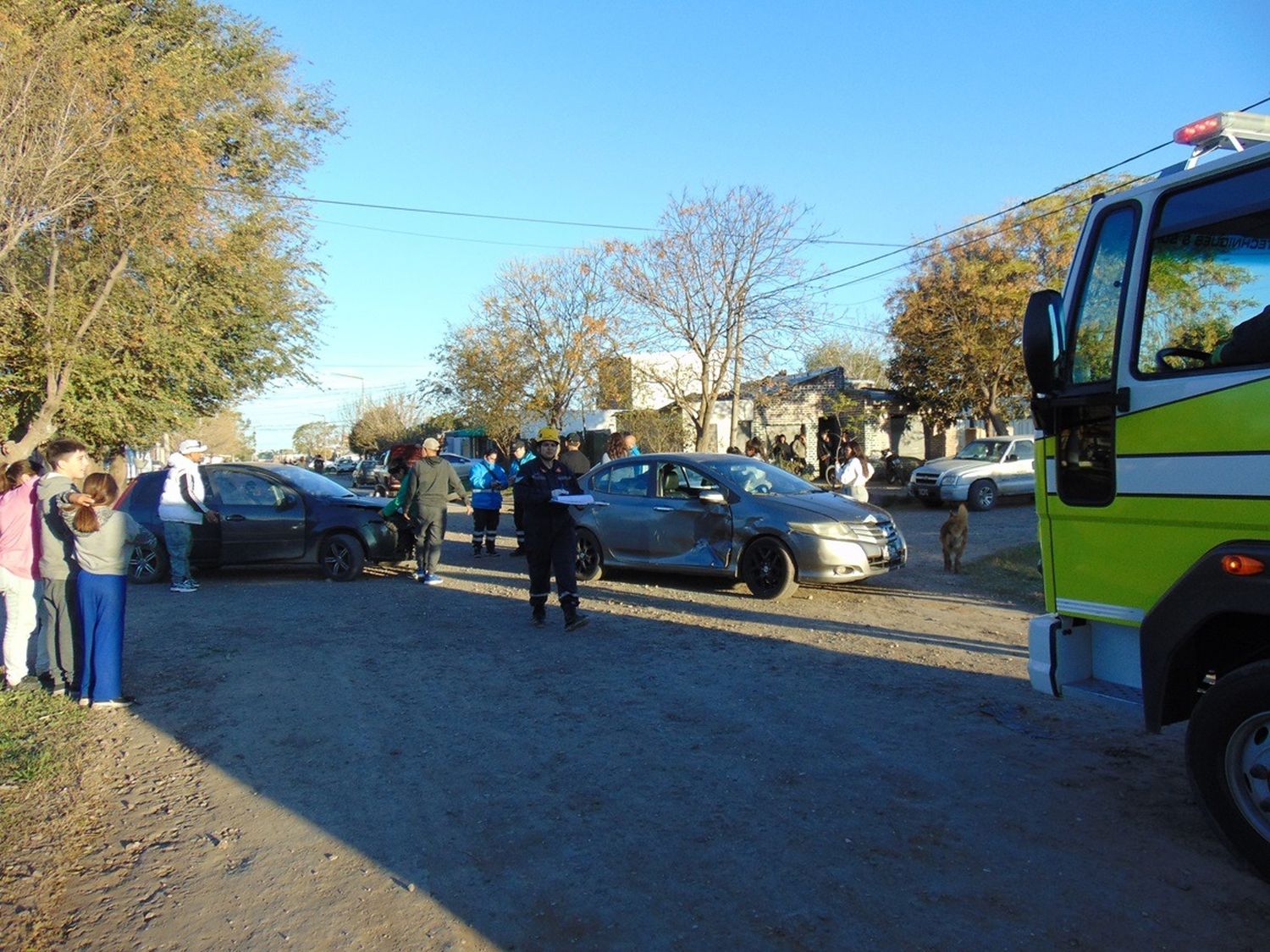 Accidente sin lesionados en la tarde dominguera.