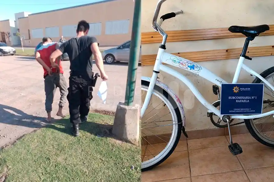 Joven descontrolado: robó una bicicleta, y atacó a ladrillazos a una casa y a la policía