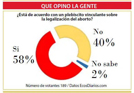 Apoyan un plebiscito vinculante sobre la legalización del aborto