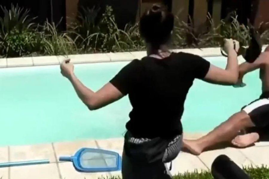VIDEO | “Gran Hermano”: Alfa reaccionó violentamente contra Romina tras su caída a la pileta