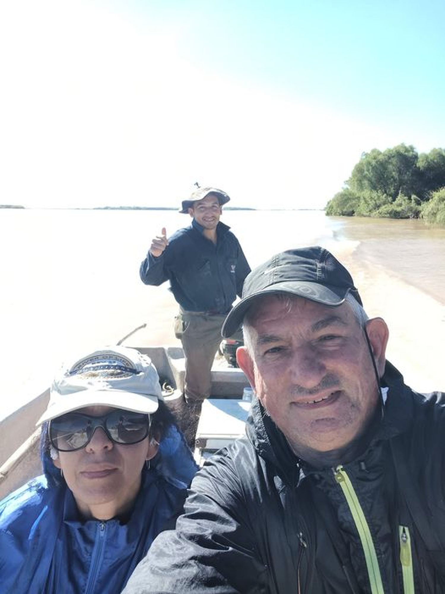 Regina, José Andrés y Hugo son los creadores de Ecoturismo Vuelta de Obligado