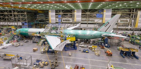Boeing finalizó el ensamble del fuselaje del primer 777X para pruebas en vuelo