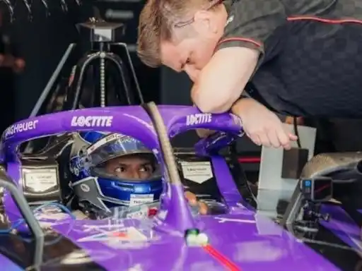 Kun Agüero debutó en Fórmula EKun Agüero debutó en Fórmula E.Foto: Clarín