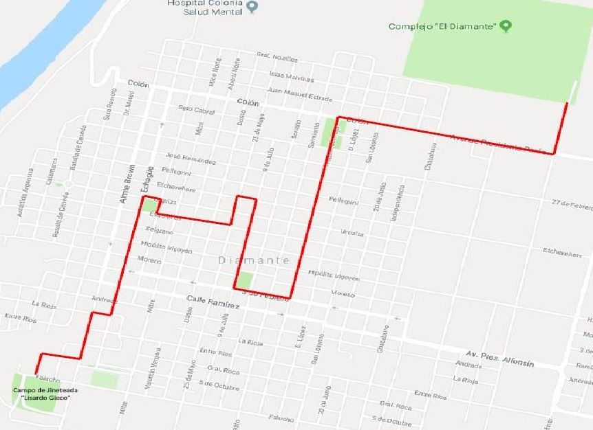 El tradicional desfile por las calles de Diamante de las Agrupaciones Tradicionalistas, será el próximo sábado 6 de enero