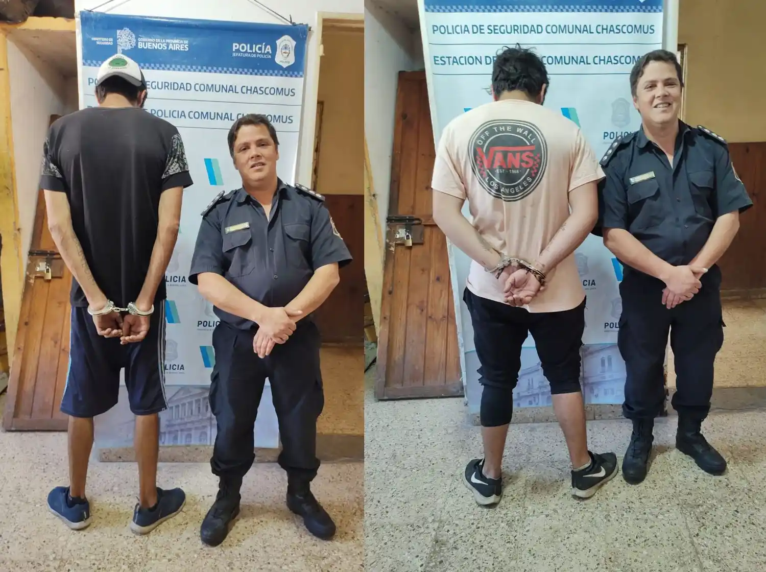 Tres aprehendidos por robo agravado en una casa de Quintana y Vías