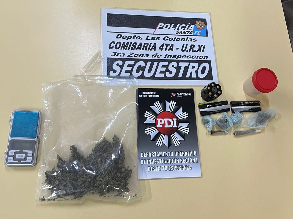 Detuvieron a cuatro hombres por infracción a la Ley de Microtráfico en un pueblo de la región