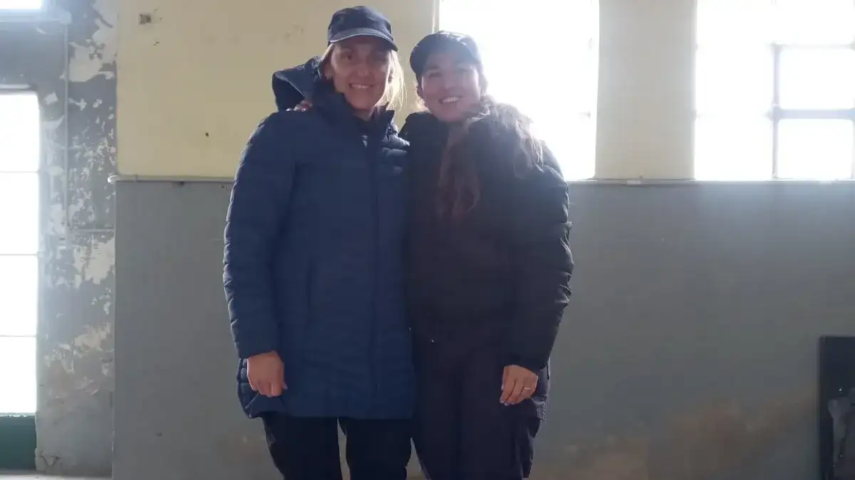 Integrantes del podio femenino. Iglesias y Gil