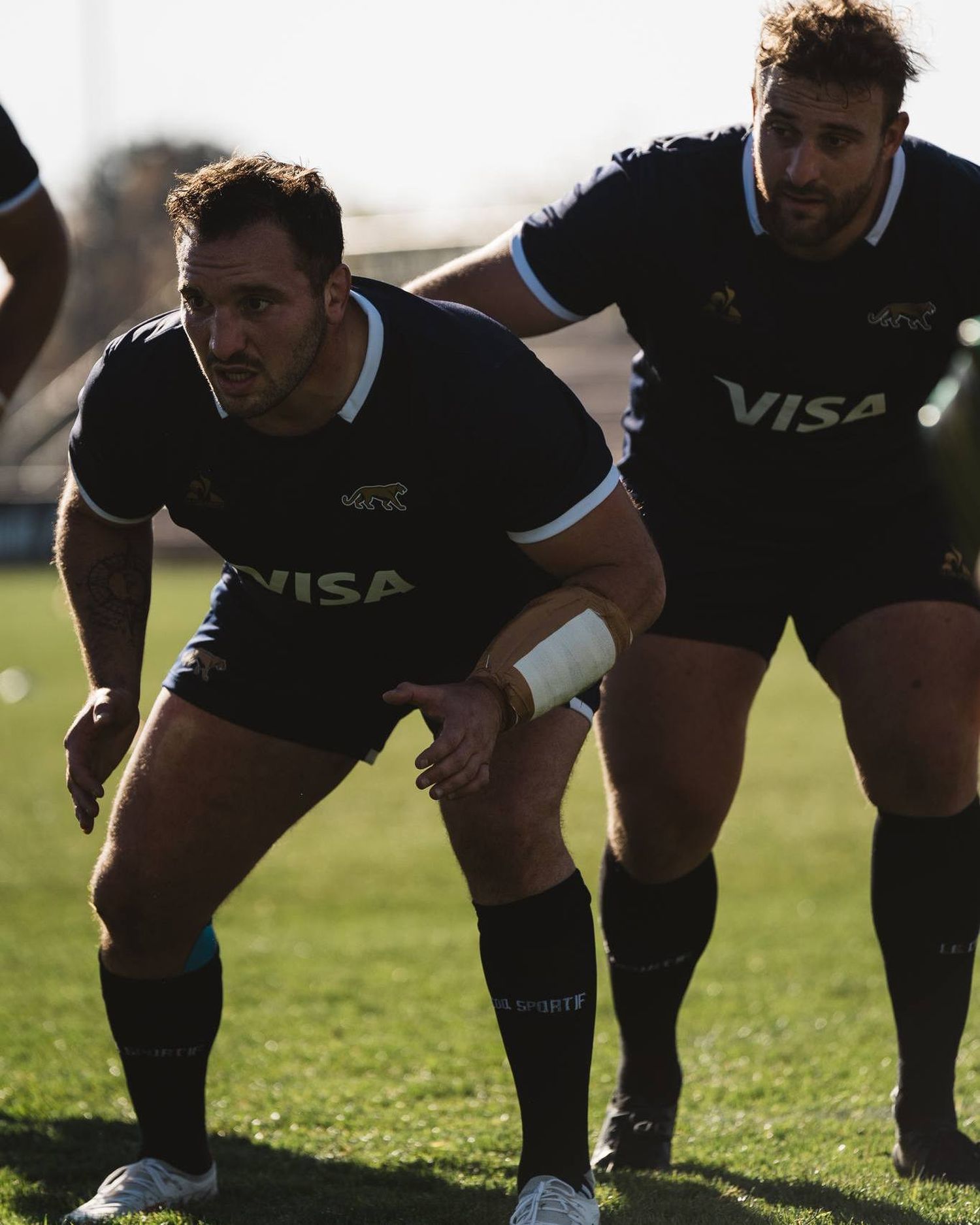 Ignacio Calles, durante el entrenamiento de ayer en Mendoza.