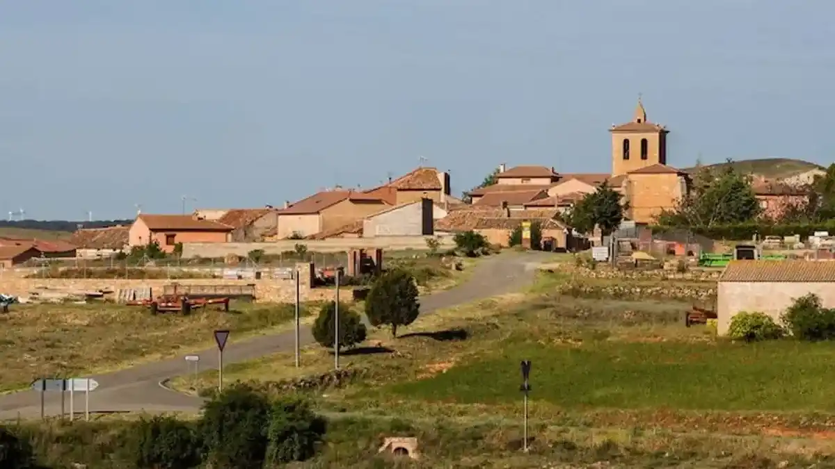 Pueblo Arenillas en España. - 2