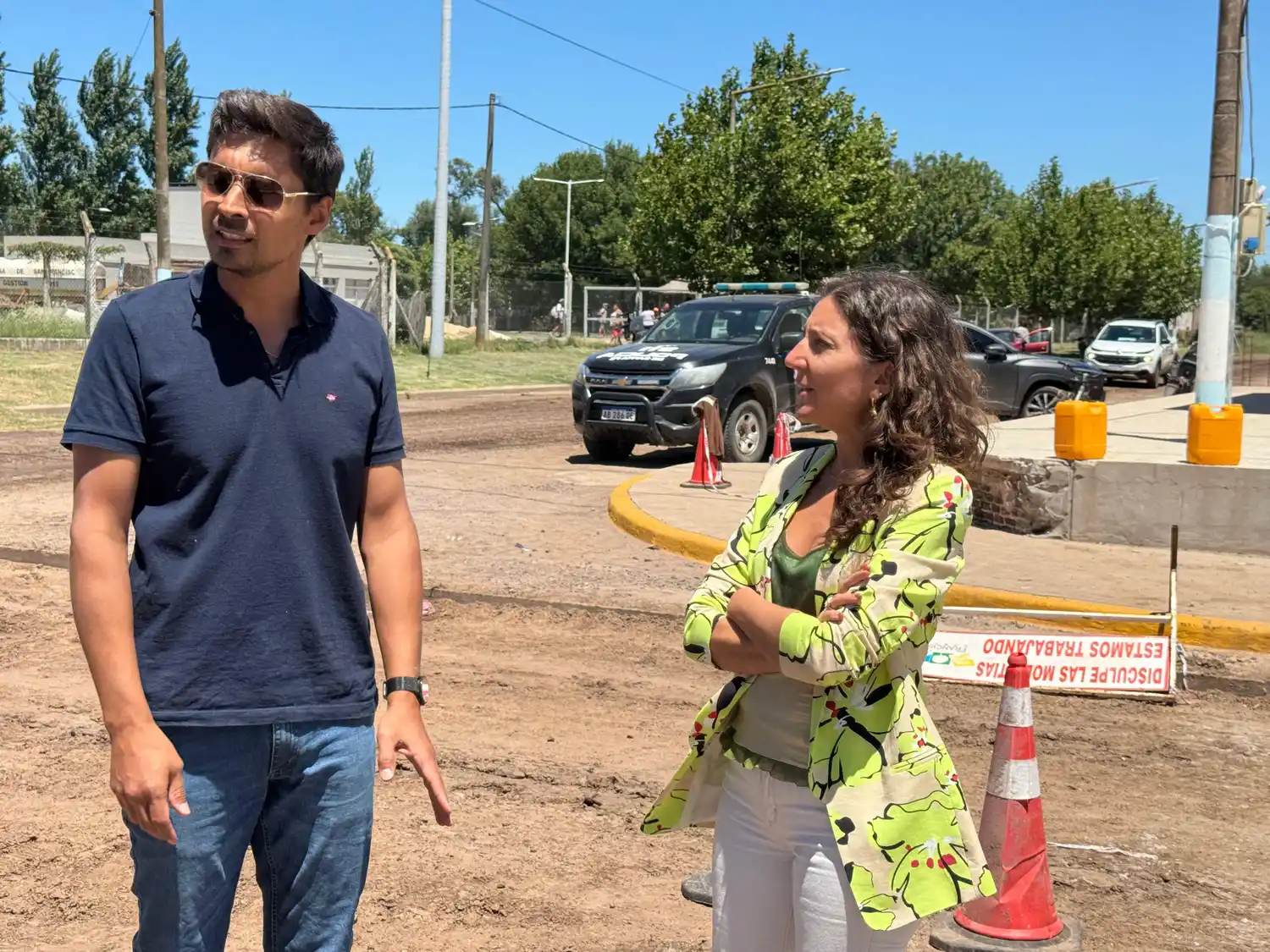 El presidente comunal Ignacio Freytes y la senadora Leticia Di Gregorio, dos grandes artífices de esta iniciativa.