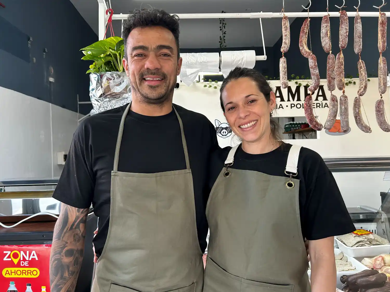 el pampa martín érica pollo cerdo