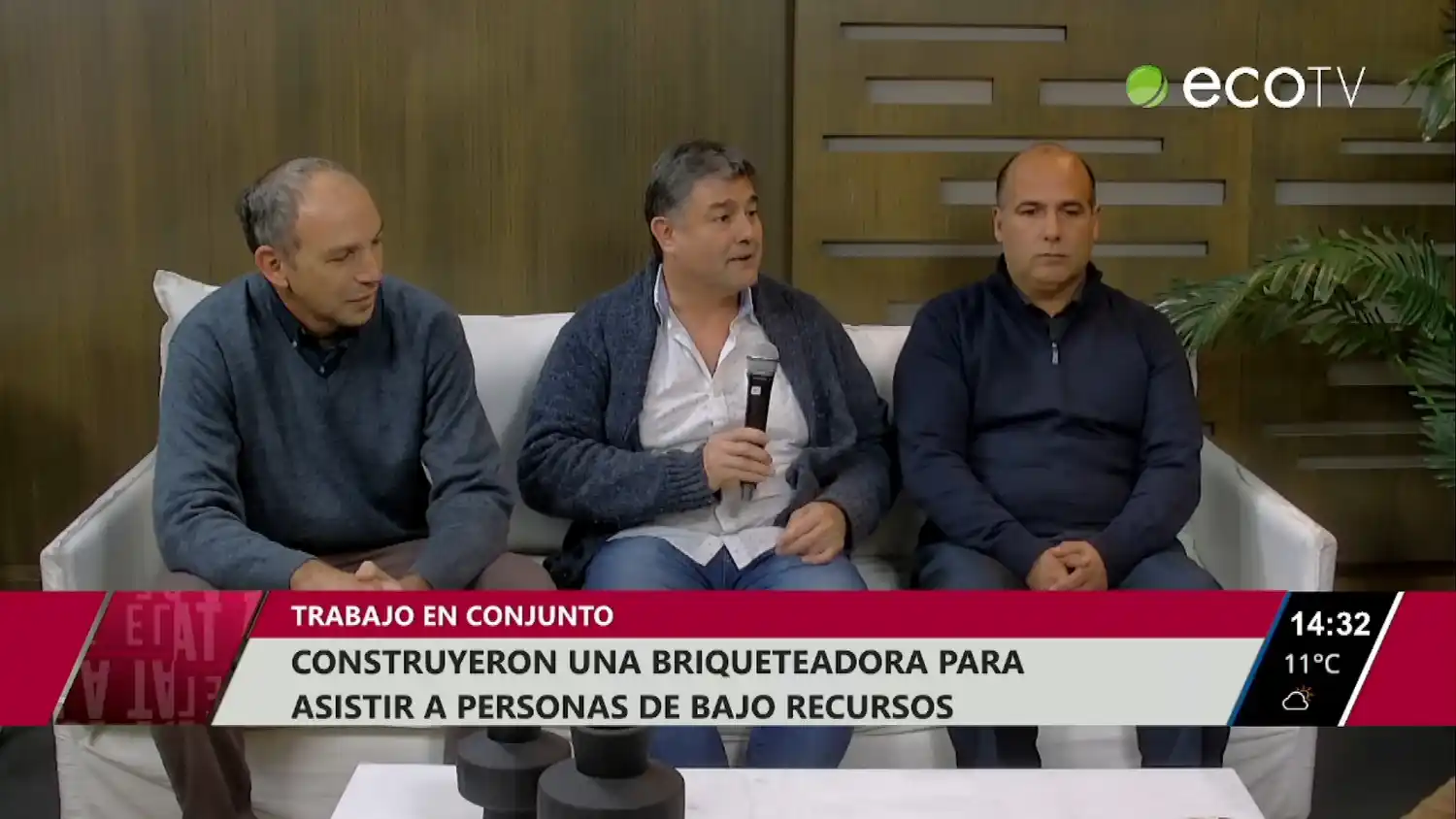 Construyeron una briqueteadora para asistir a personas de bajos recursos