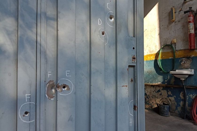 Balacera contra taller.