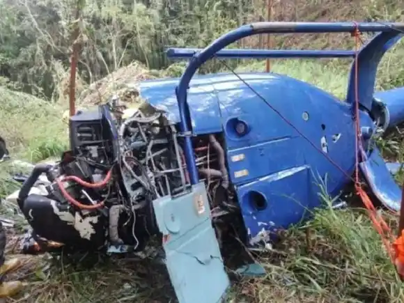 Dos muertos y dos sobrevivientes tras la caída de un helicóptero