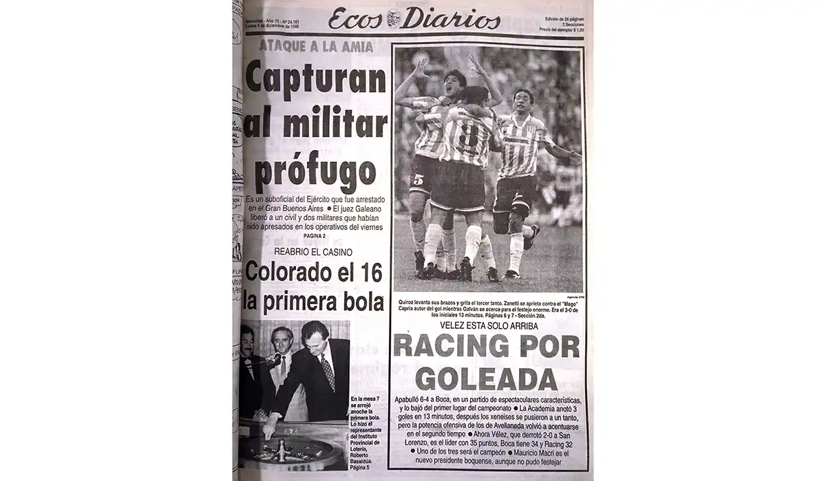 Lunes 4 de diciembre de 1995