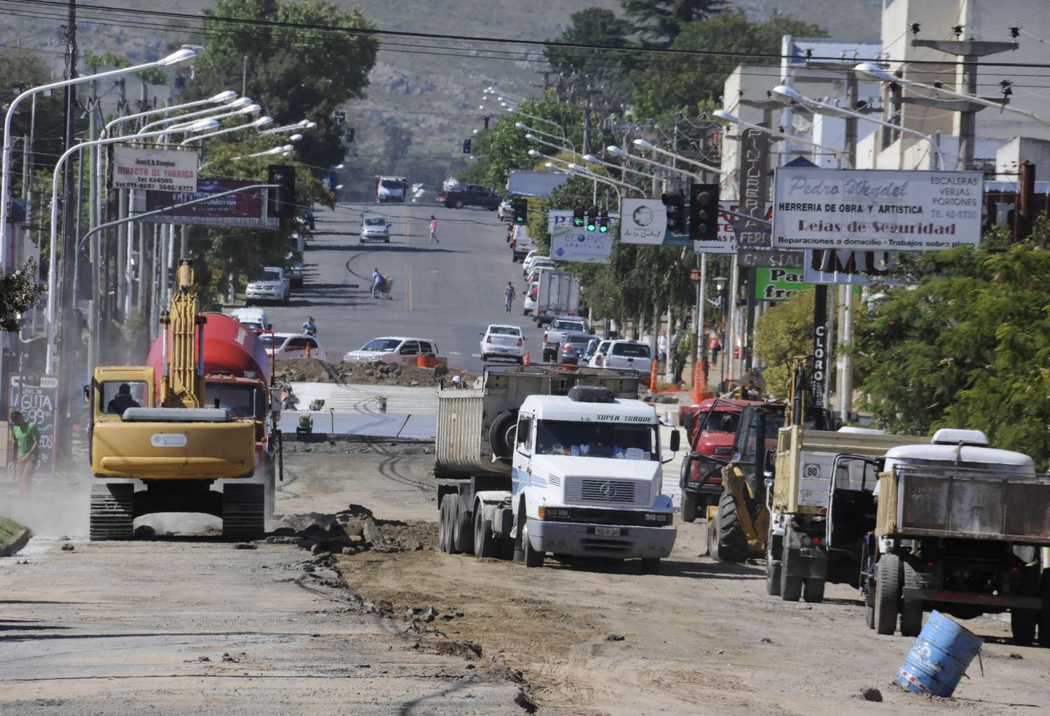 Las obras en Buzón frenaron las ventas y afectaron los ingresos económicos de los vecinos