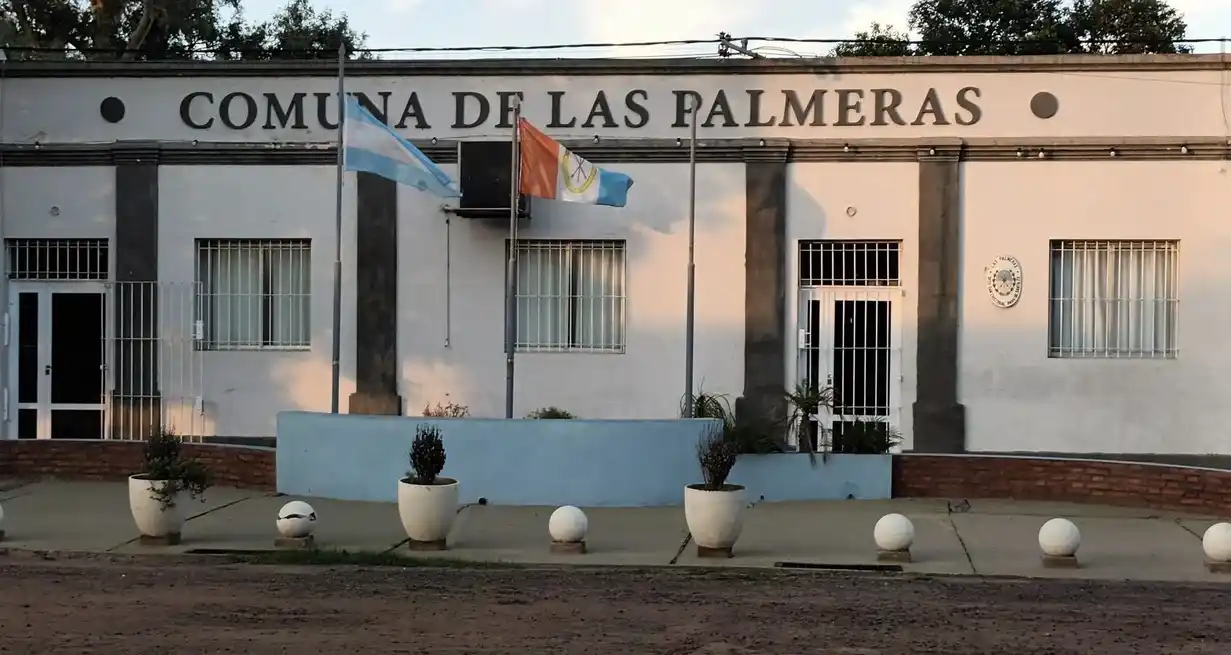 Las Palmeras es una pequeña localidad de 700 habitantes, ubicada en el departamento San Cristóbal sobre la ruta nacional 34. Foto: Gentileza Comuna de Las Palmeras