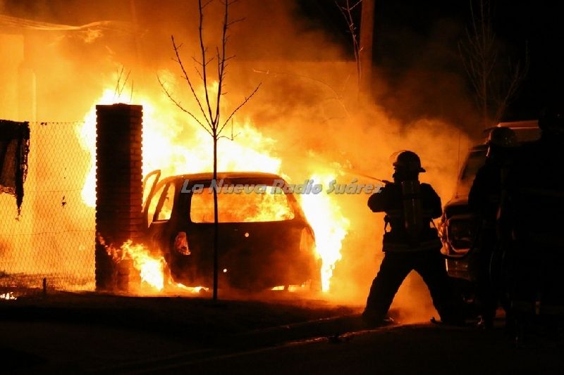 Coronel Suárez: Embistió una camioneta, provocó una fuga de gas y desató un voraz incendio