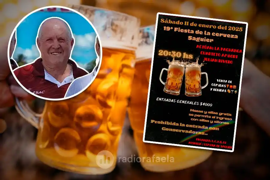 Ya llega a Saguier la 19° edición de la Fiesta Regional de la Cerveza: todo lo que tenés que saber