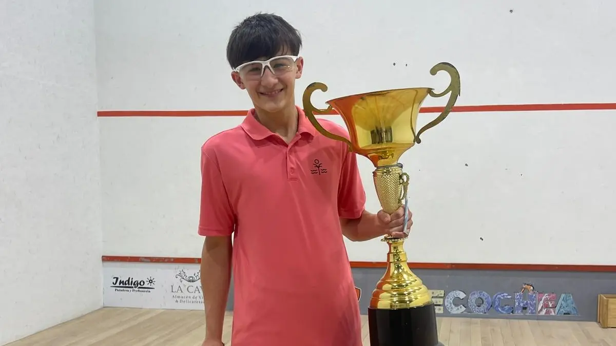 Tomás Decker, campeón nacional de la categoría Sub-15