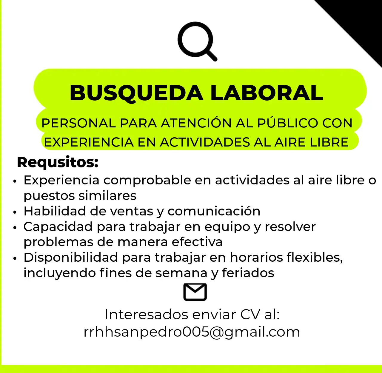 atención al publico