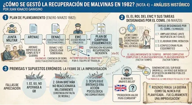 ¿Cómo se gestó la recuperación de Malvinas en 1982? (Nota 4)