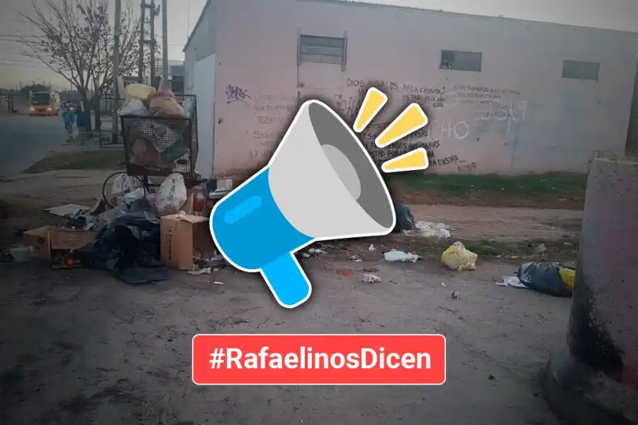 #RafaelinosDicen | Una problemática aún sin solución: "rebalsa los canastos de la mugre toda desparramada"