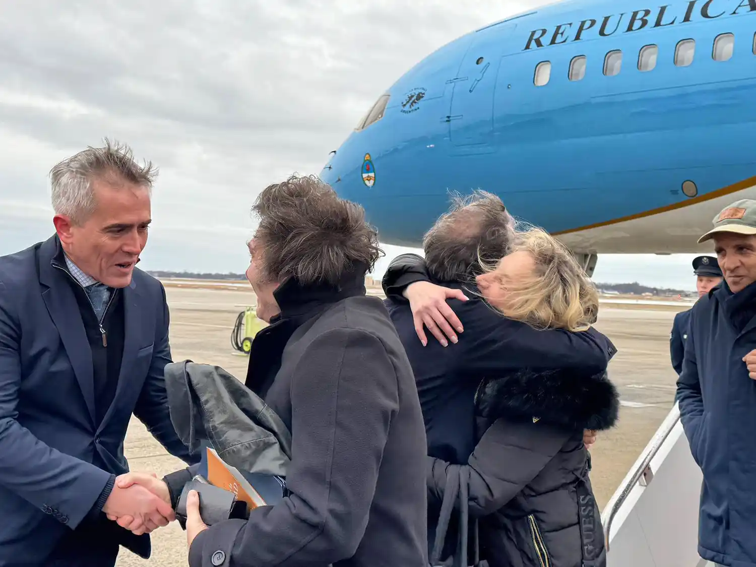 Javier Milei llegó ayer a Estados Unidos.