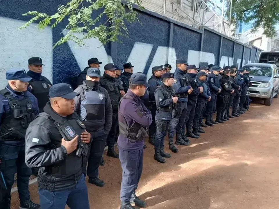 Más de 1000 efectivos para el clásico rosarino.Foto:DA