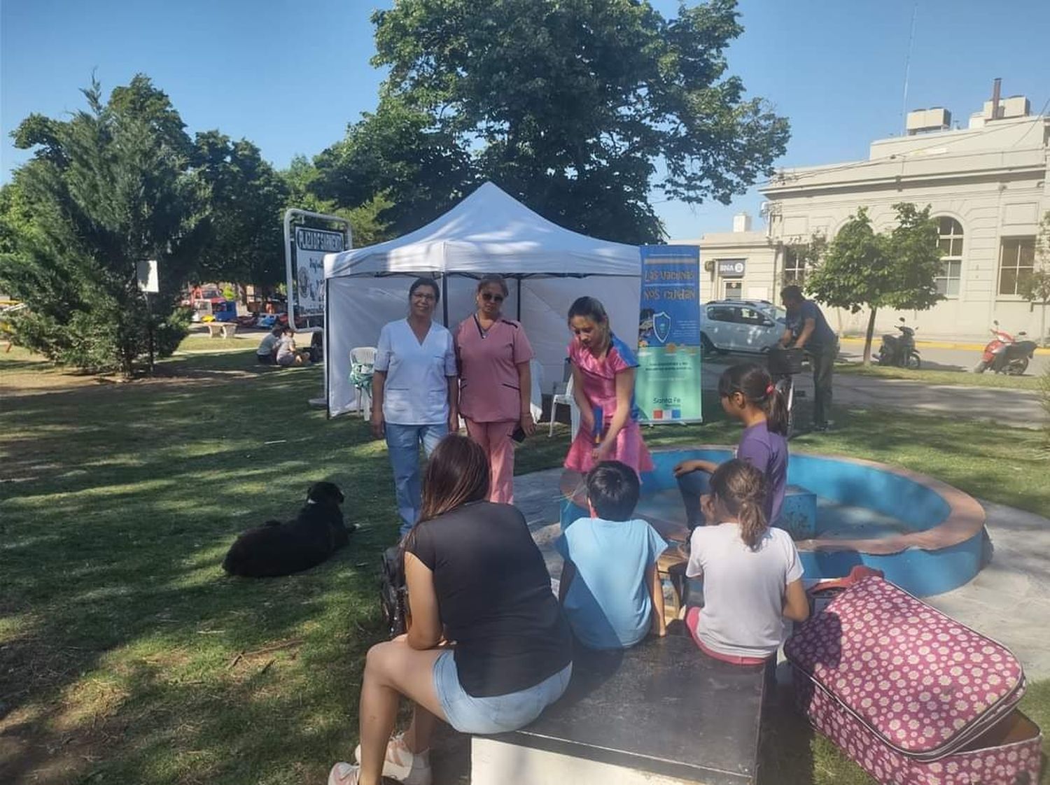 Rufino impulsó la vacunación de niños, con actividades y juegos