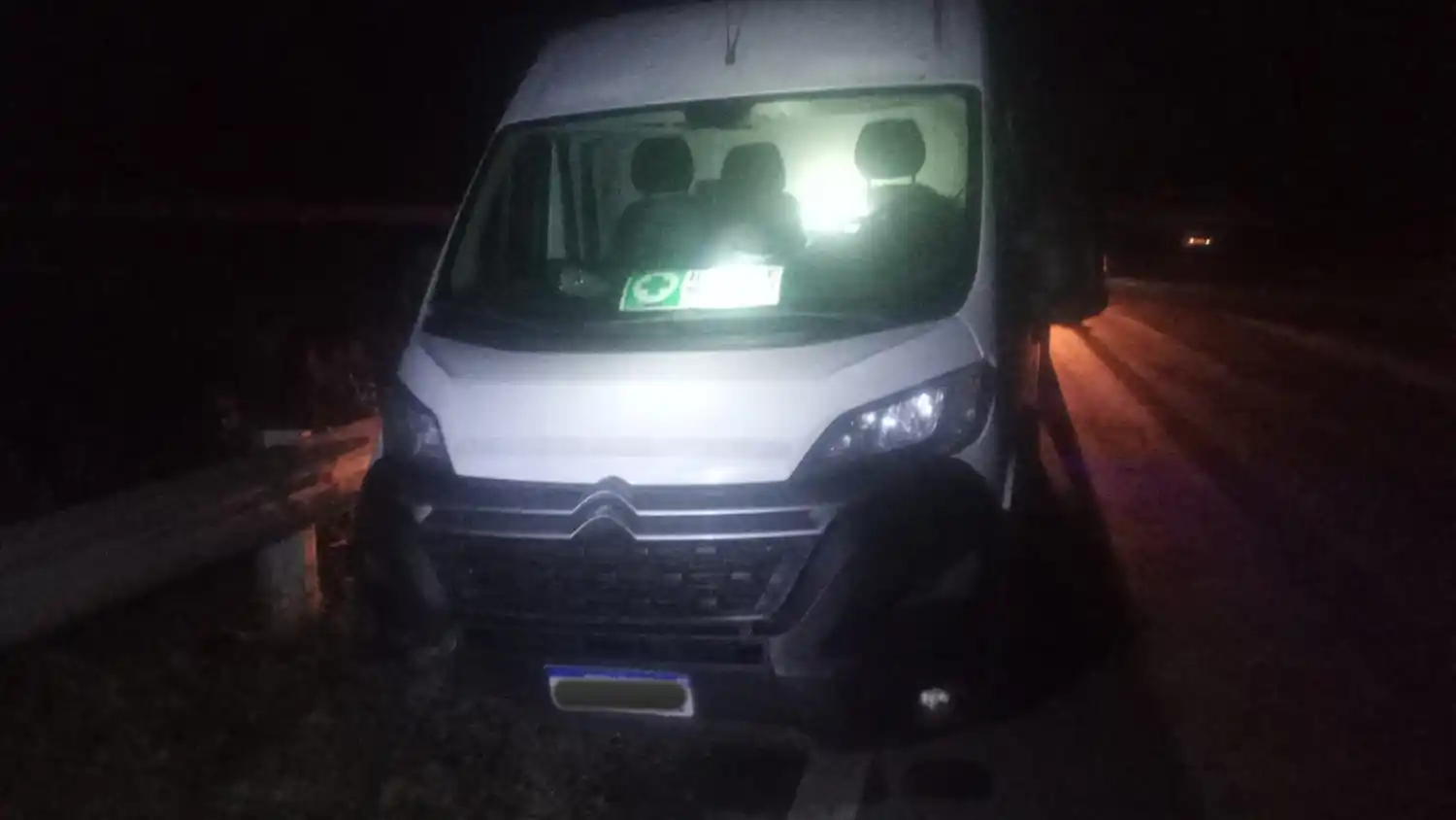 El vehículo involucrado en el accidente.