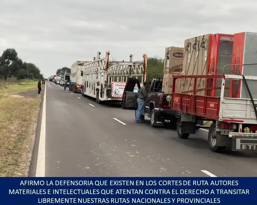 Se levantó el corte de la ruta nacional 81 a la altura de Bartolomé de las Casas