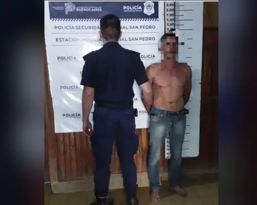 El aprehendido quedó alojado en el sector de calabozos.
